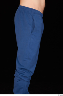 Hamza blue jogging pants dressed thigh 0007.jpg